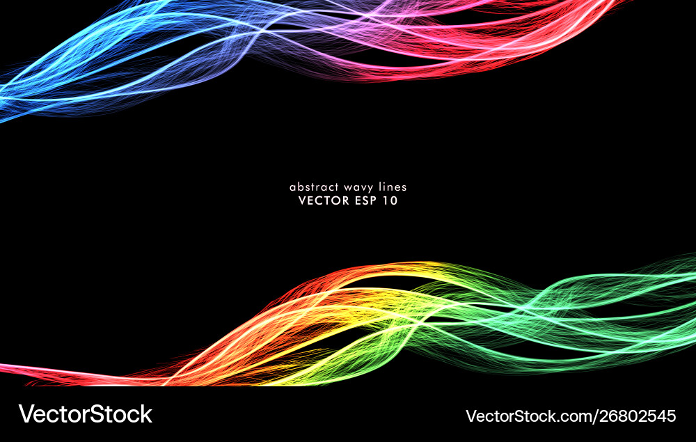 Abstract colorful wave lines that flow Abstract colorful wave lines that flow vector image