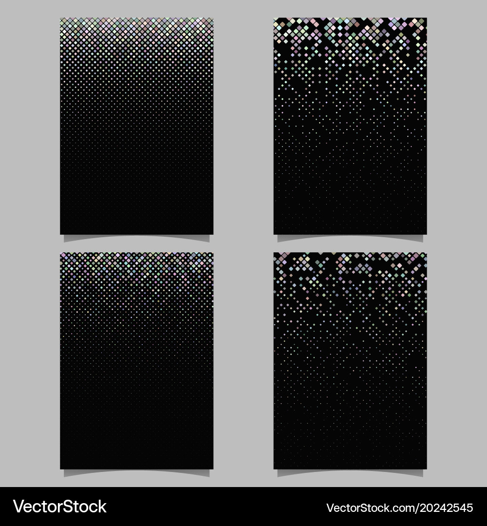 Abstract digital diagonal square pattern brochure Vector Image