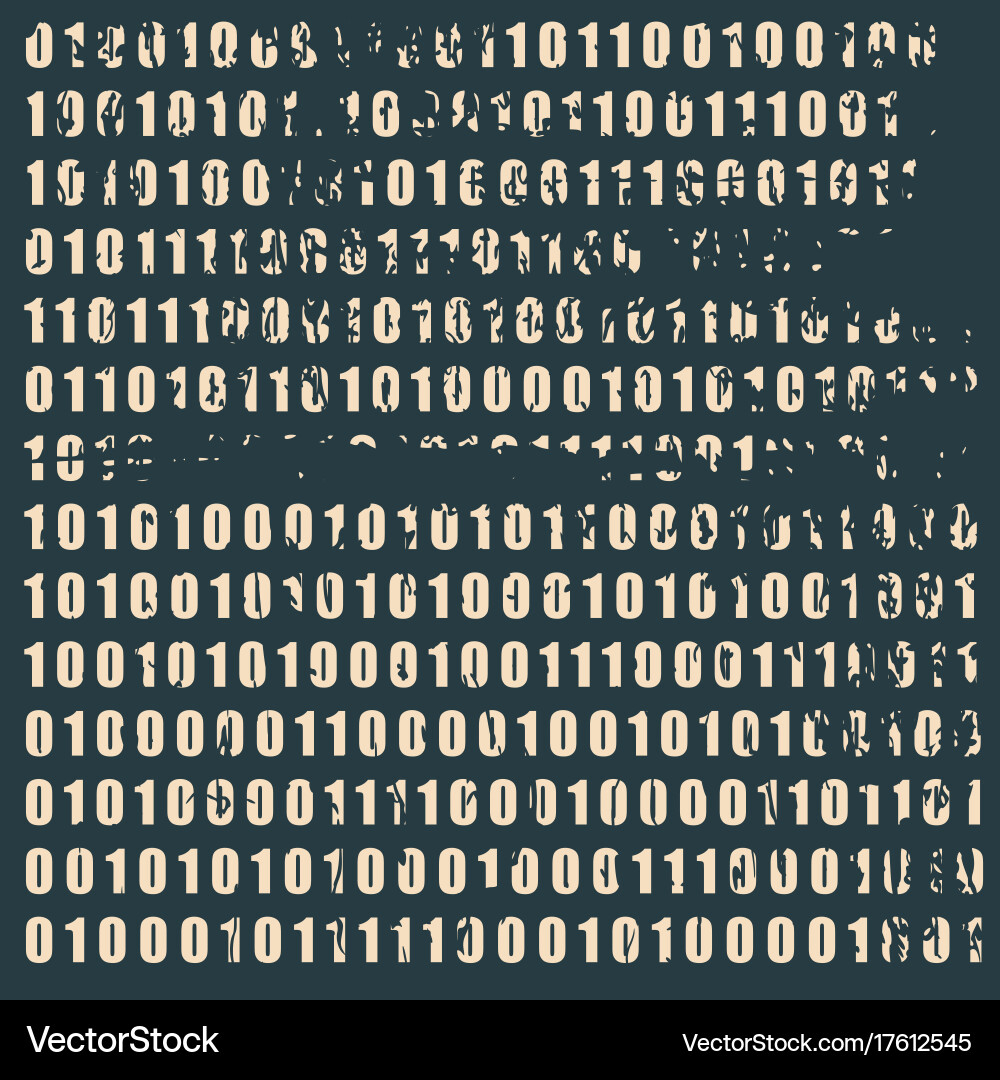 Binary code backdrop vector image
