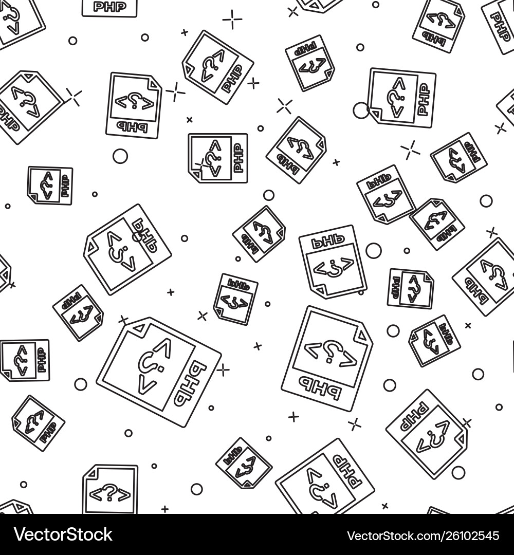 Black php file document icon download button Black php file document icon download button vector image