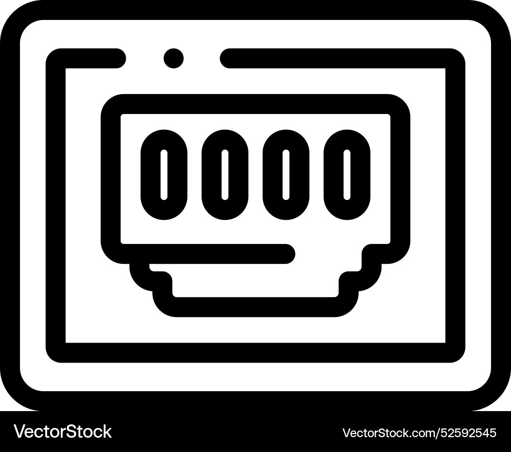 Connection icon thin linear style design isolated Connection icon thin linear style design isolated Vector Image
