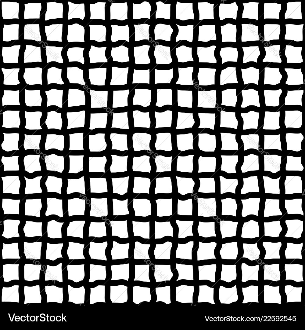 Irregular grid mesh of hand drawn sketchy lines Vector Image