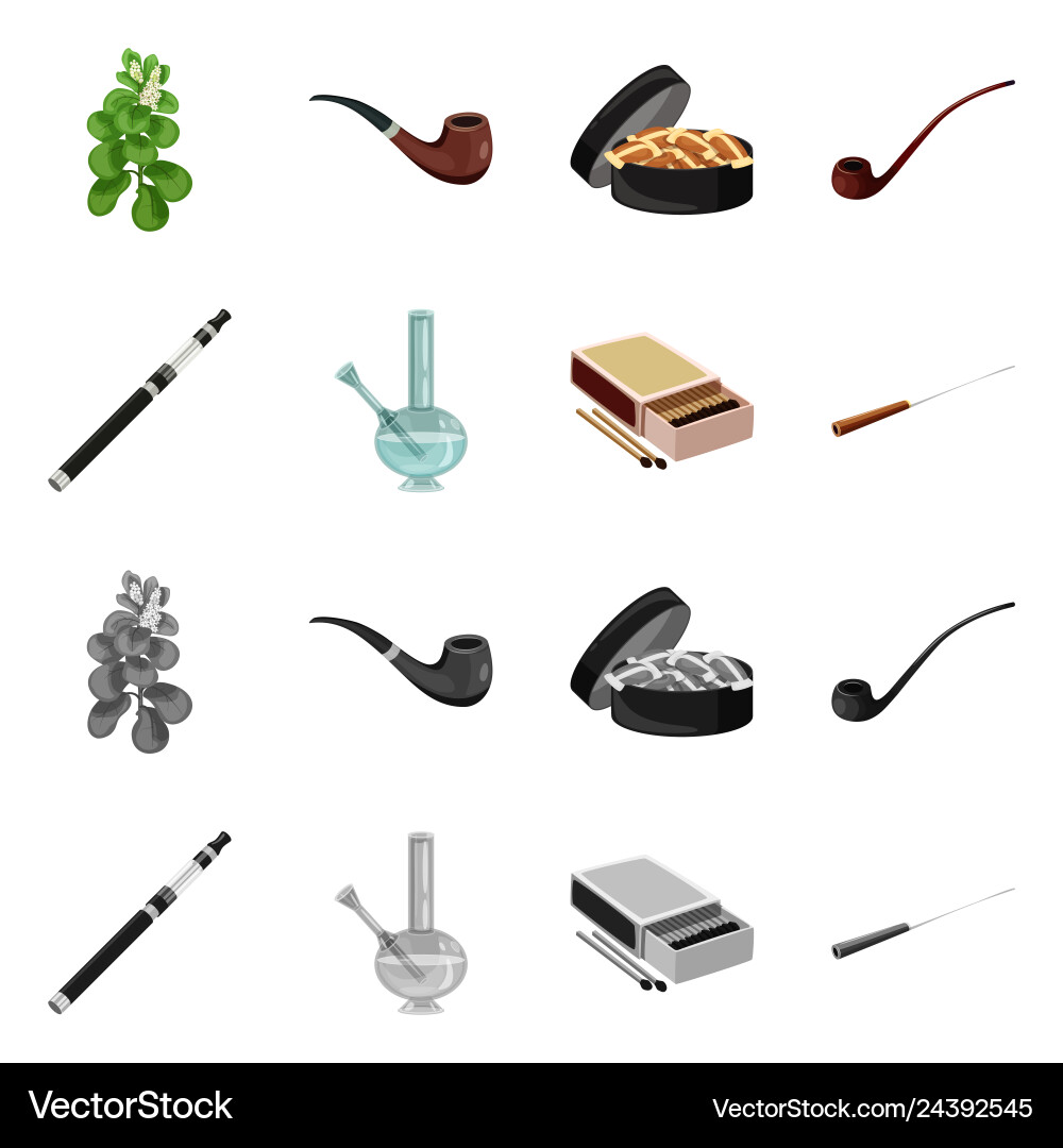 Isolated object of refuse and stop logo set Isolated object of refuse and stop logo set vector image
