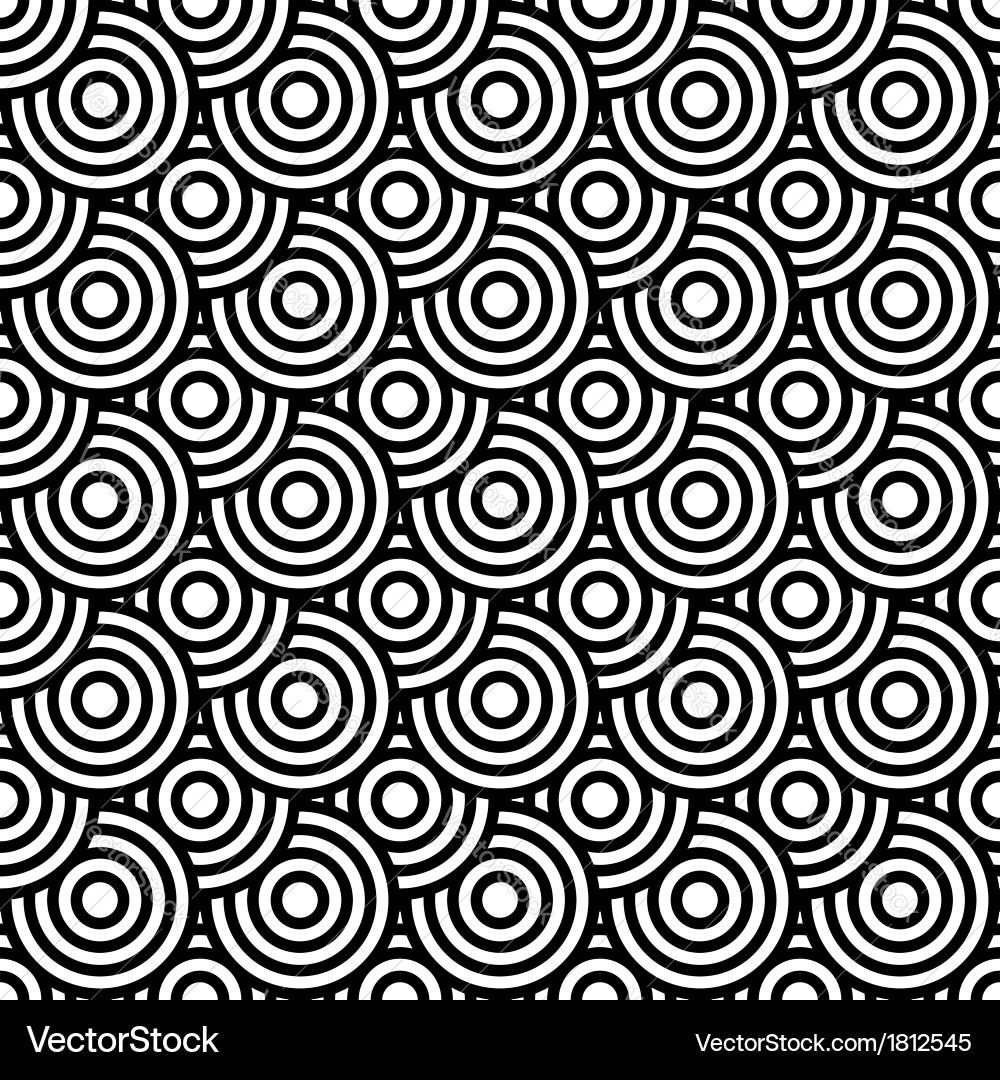 Op Art Circle Pattern vector image
