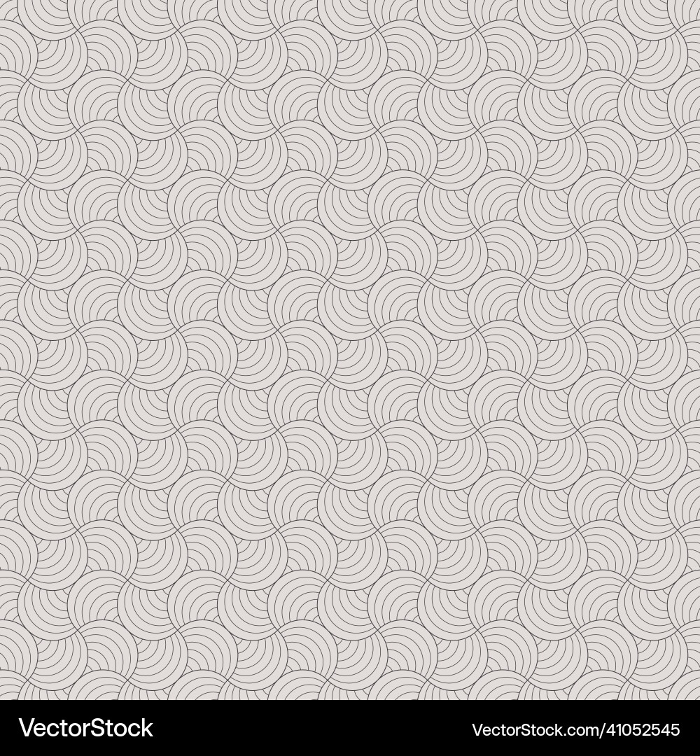 Retro Geometric Curl Pattern vector image