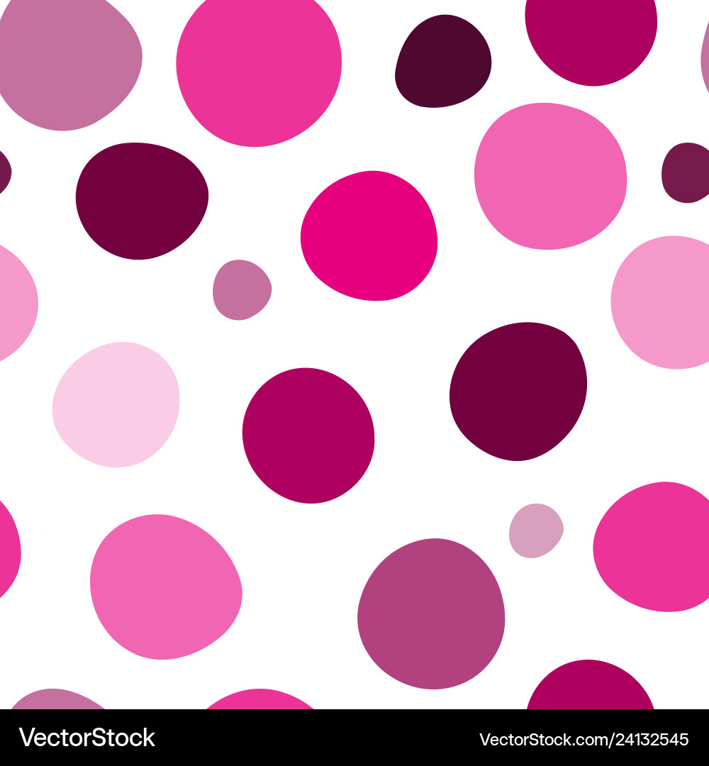 Seamless pattern with pink large and small Seamless pattern with pink large and small vector image