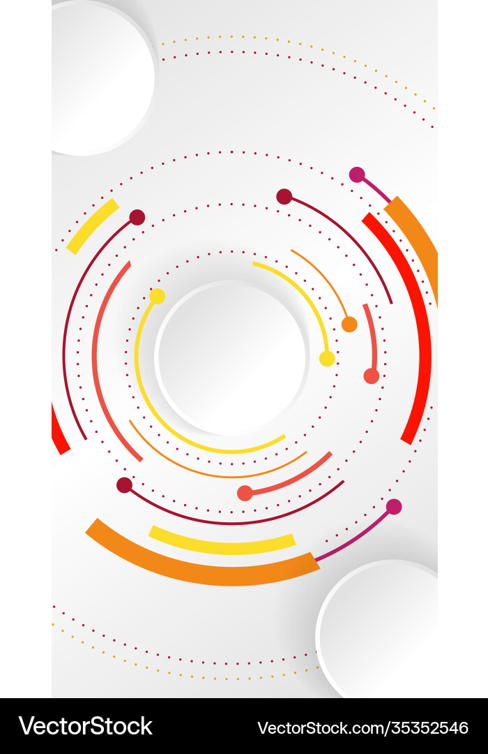 Abstract background with color circle line Abstract background with color circle line vector image