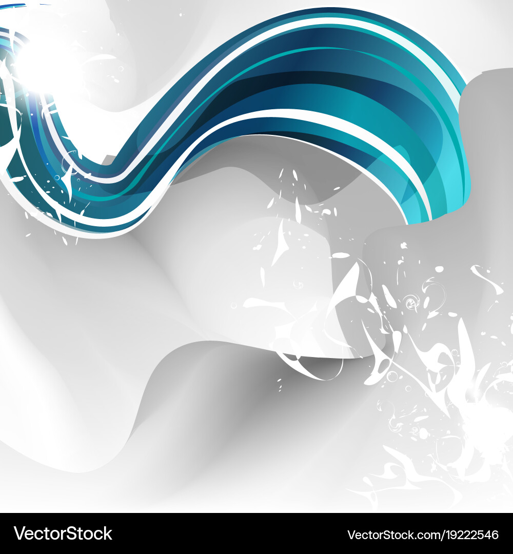 Abstract wave colorful background with spark Vector Image