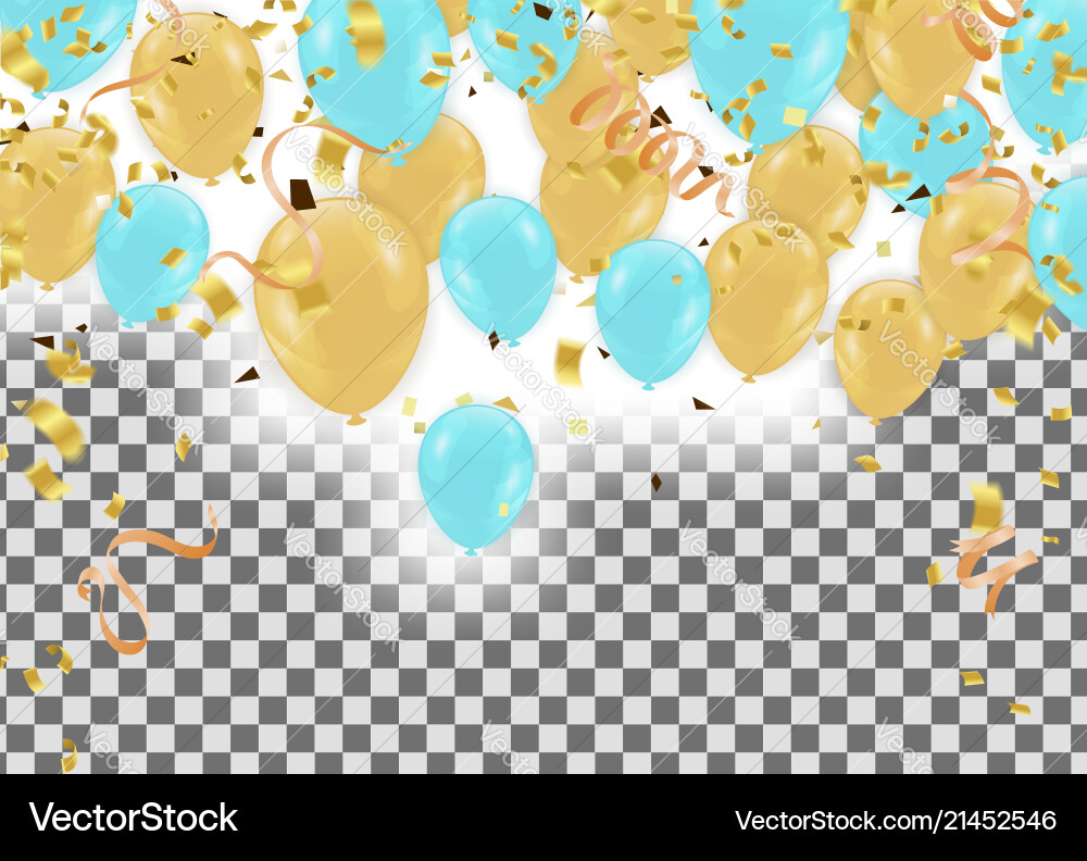 Balloons header background design element Balloons header background design element vector image
