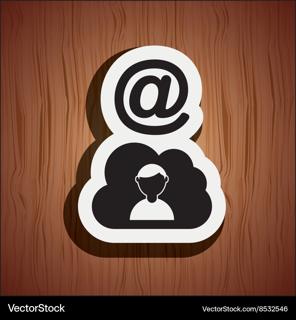Cloud computing design vector image