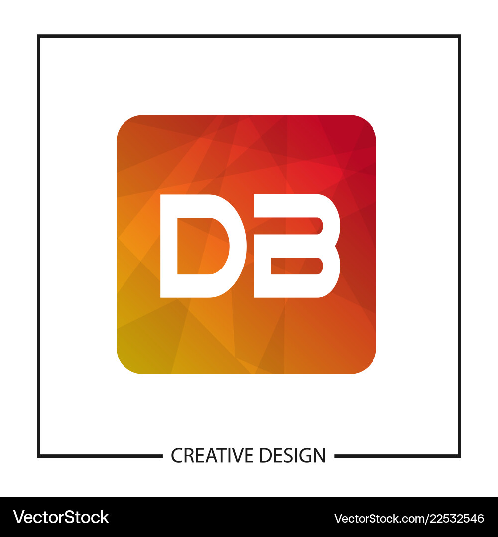 Initial letter db logo template design Initial letter db logo template design vector image