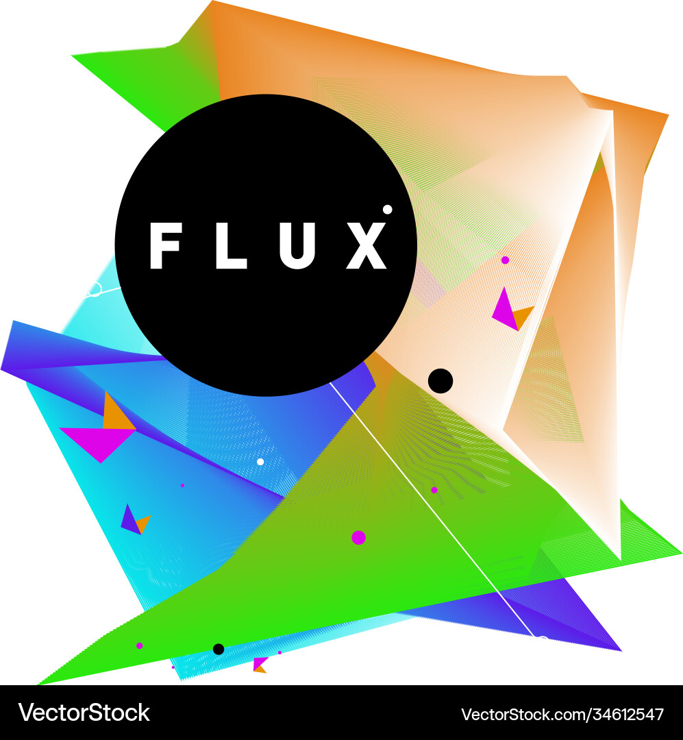 3d colorful wave background dynamic flux effect 3d colorful wave background dynamic flux effect Vector Image