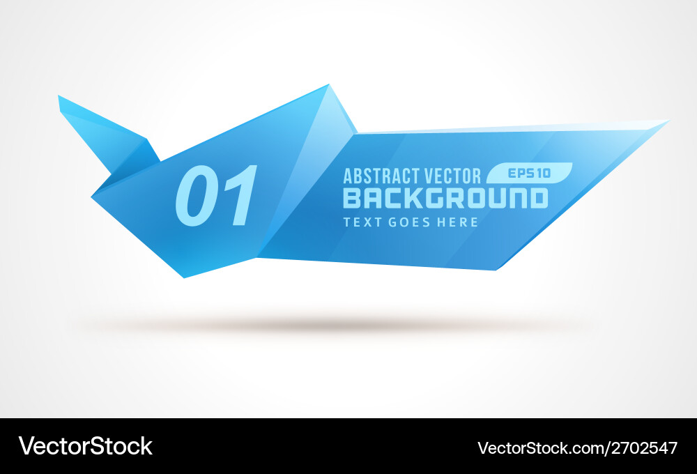 Abstract geometric 3d shape color background vector image