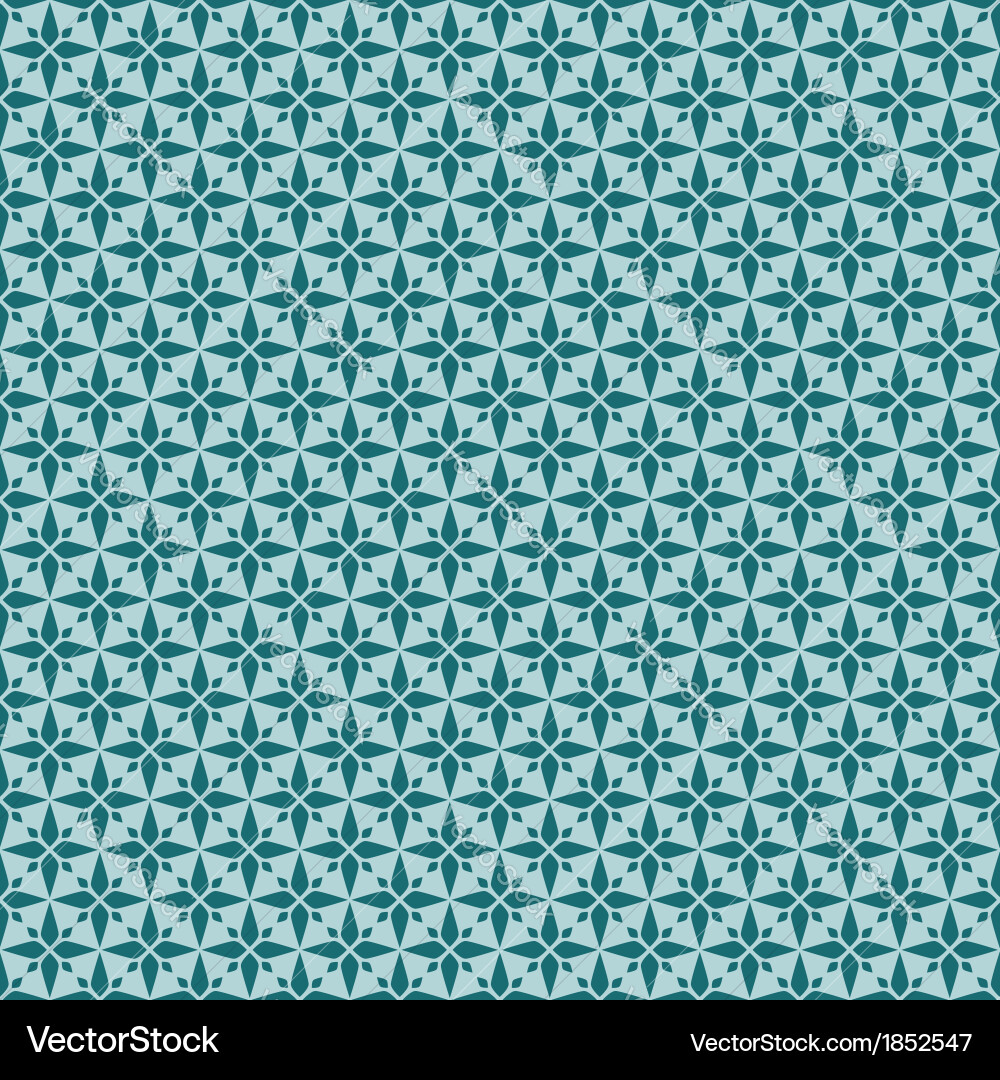 Blue Rhombus Star Pattern Royalty Free Vector Image