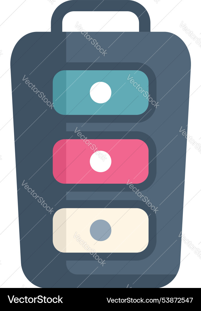 Car key fob showing lock unlock and trunk buttons Car key fob showing lock unlock and trunk buttons Vector Image