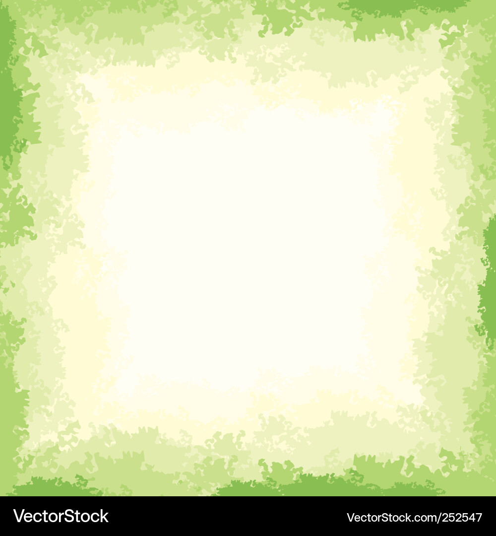 Green Nature Border Vector Image