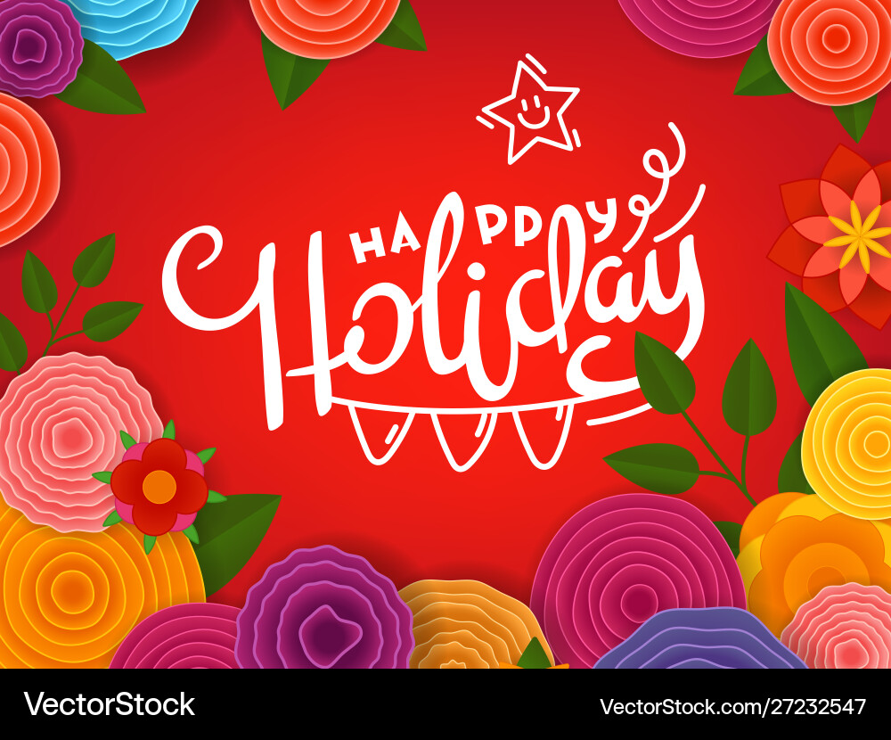 Happy holiady Schriftzug Banner Happy holiady Schriftzug Banner vektorbild