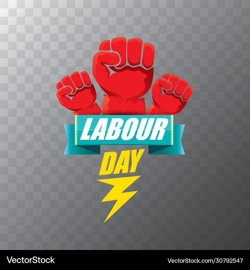 Happy Work Day Label mit starkem Orange Happy Work Day Label mit starkem Orange vektorbild