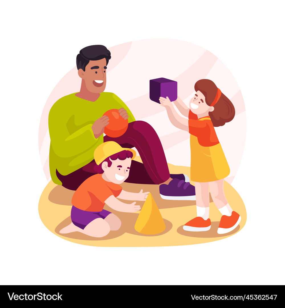 Learn geometrical objects isolated cartoon Learn geometrical objects isolated cartoon vector image