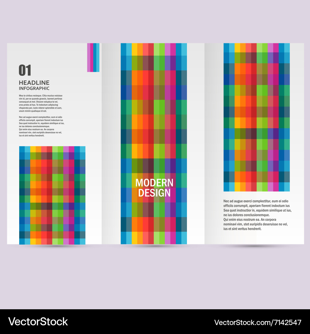 Pattern line abstract design in a4 modern vector image