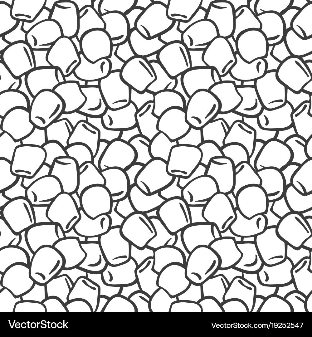Seamless pattern with maize corn kernels vector image
