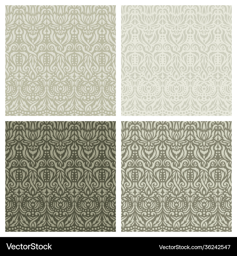 Seamless patterns Seamless patterns vector image