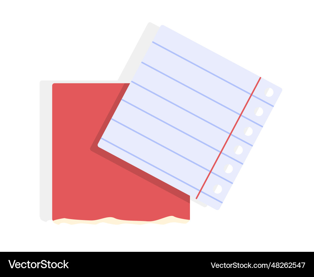 Writing object paper concept Writing object paper concept vector image