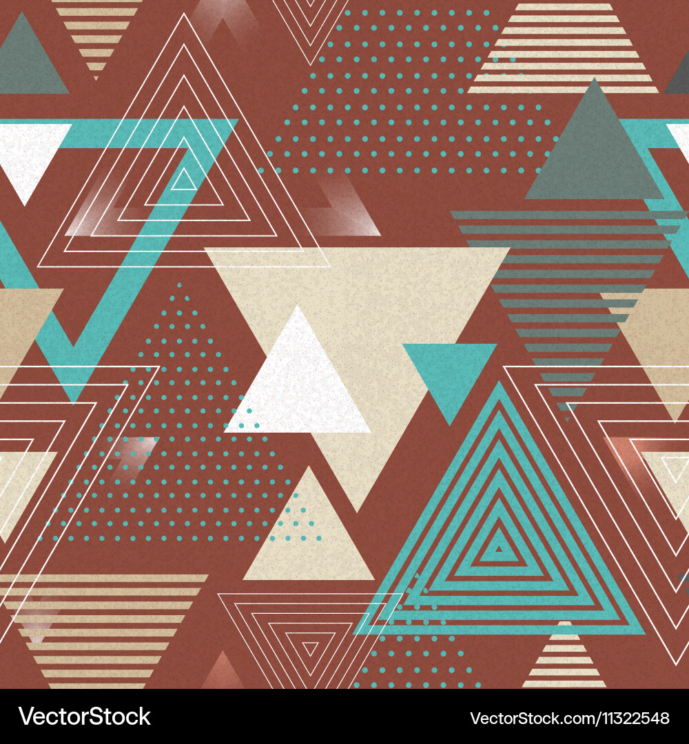 Abstract hipster polygon triangle background vector image