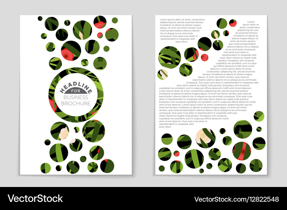 Abstract layout background set for art vector image