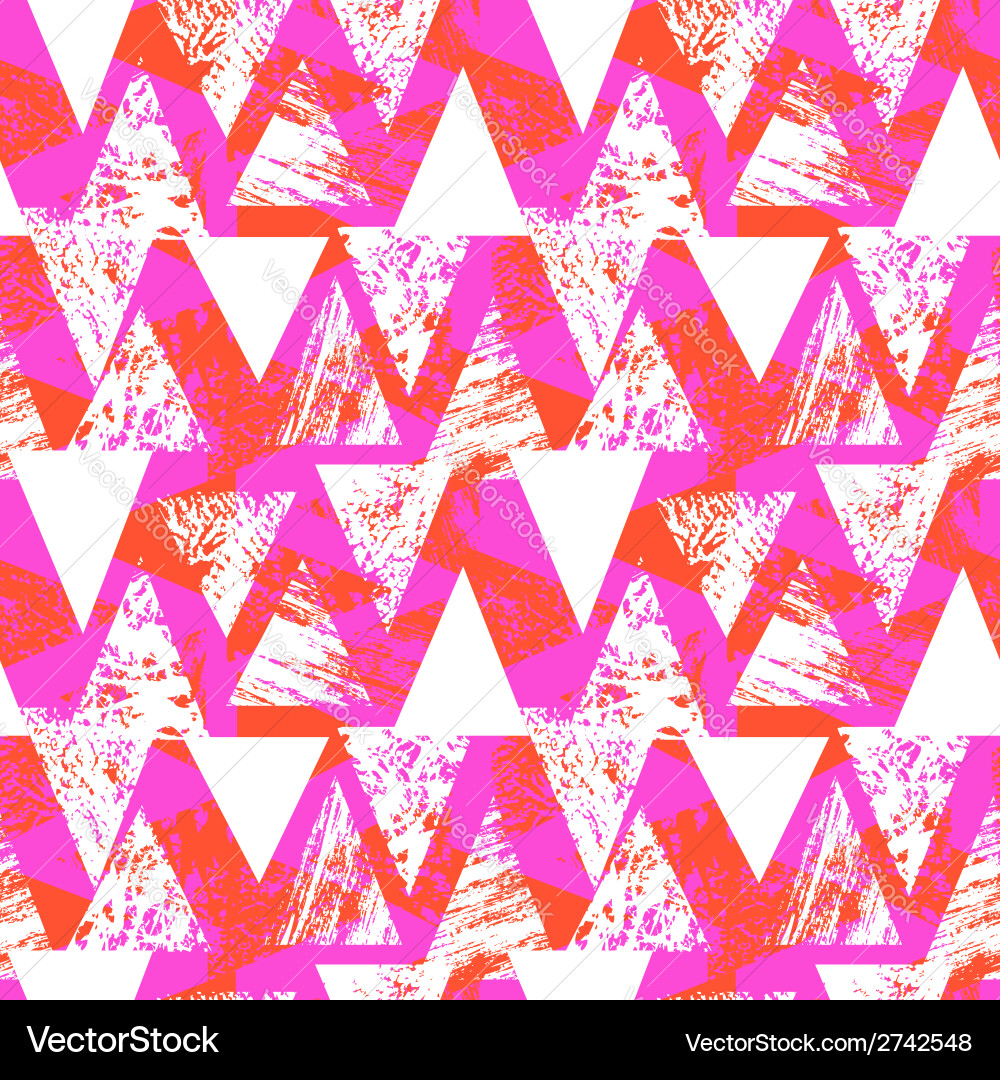 Bold Triangle Pattern - Grunge Texture vector image