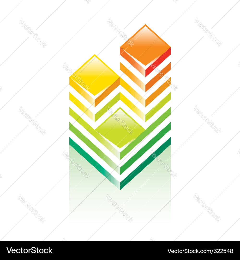 Building Blocks Towers vector image