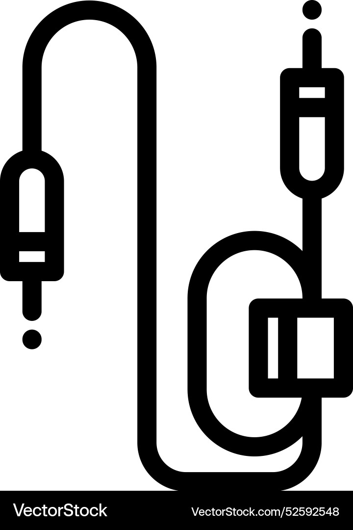 Connector icon thin linear style design isolated Connector icon thin linear style design isolated vector image