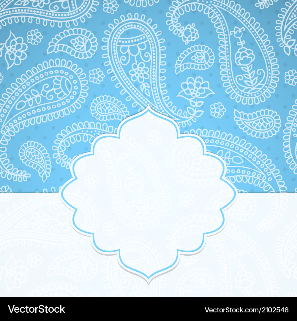 Frame in the indian style Royalty Free Vector Image