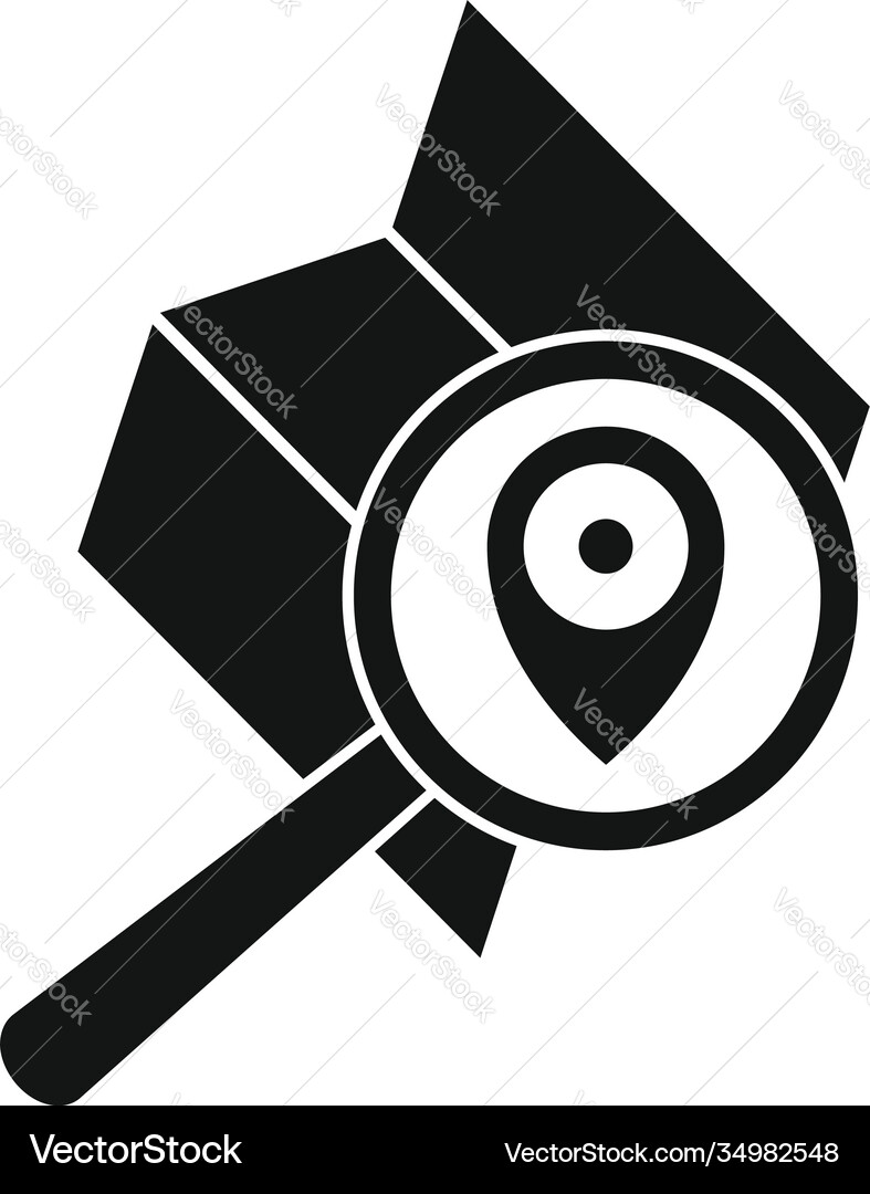 Guide map icon simple style Guide map icon simple style vector image