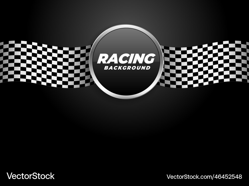 Racing background with checkered flags Vector Image