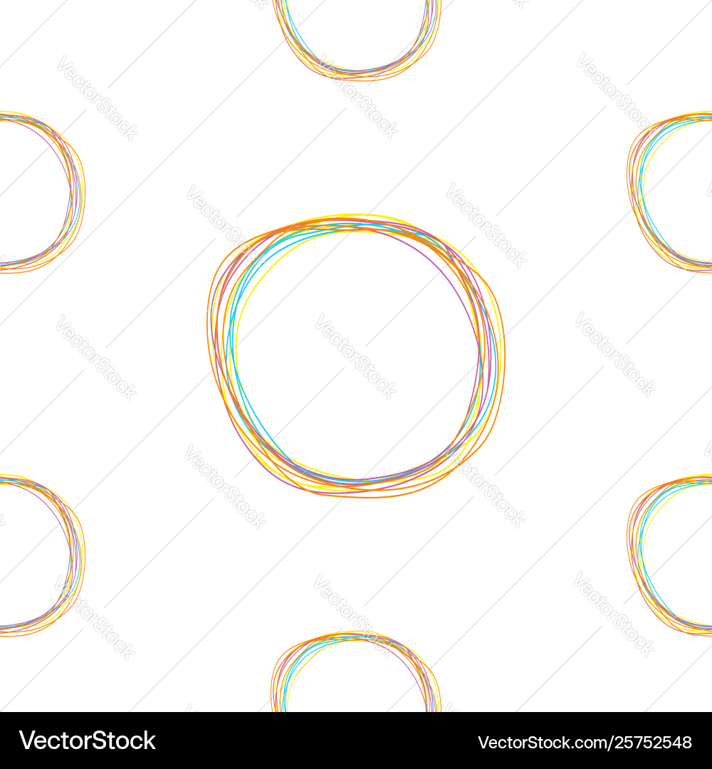 Seamless pattern with colorful line scribble big Seamless pattern with colorful line scribble big vector image
