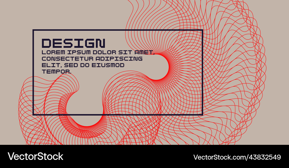 Abstract background with dynamic waves vector image