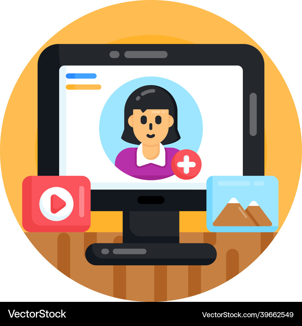 Add user vector image