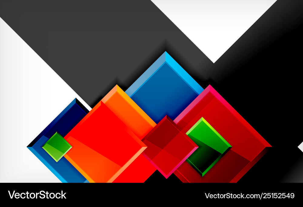 Colorful square and rectangle blocks background Colorful square and rectangle blocks background vector image