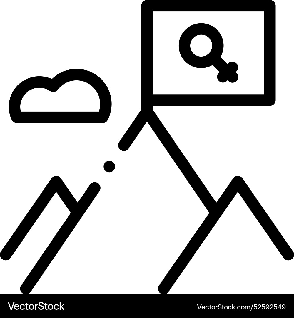 Conquer icon thin linear style design isolated Conquer icon thin linear style design isolated Vector Image