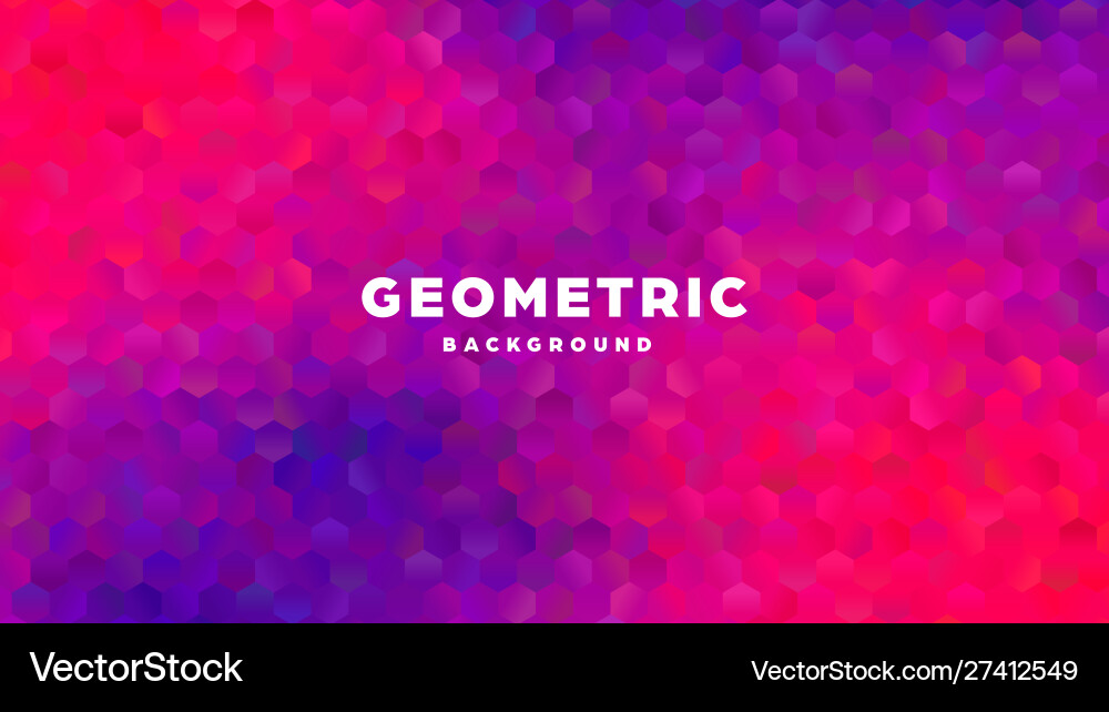 Hexagonal polygonal abstract background colorful Hexagonal polygonal abstract background colorful vector image