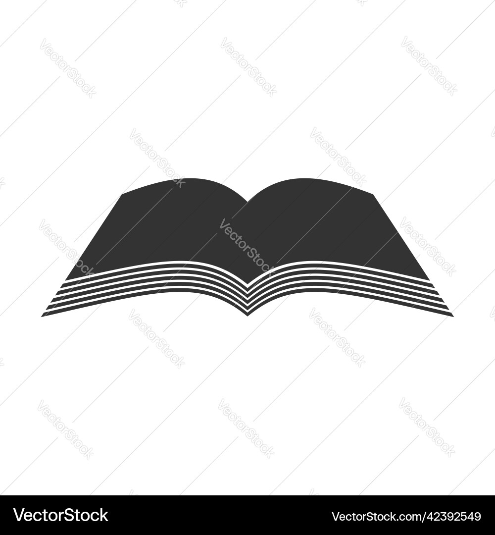 Image of a book scroll and manuscript vector image