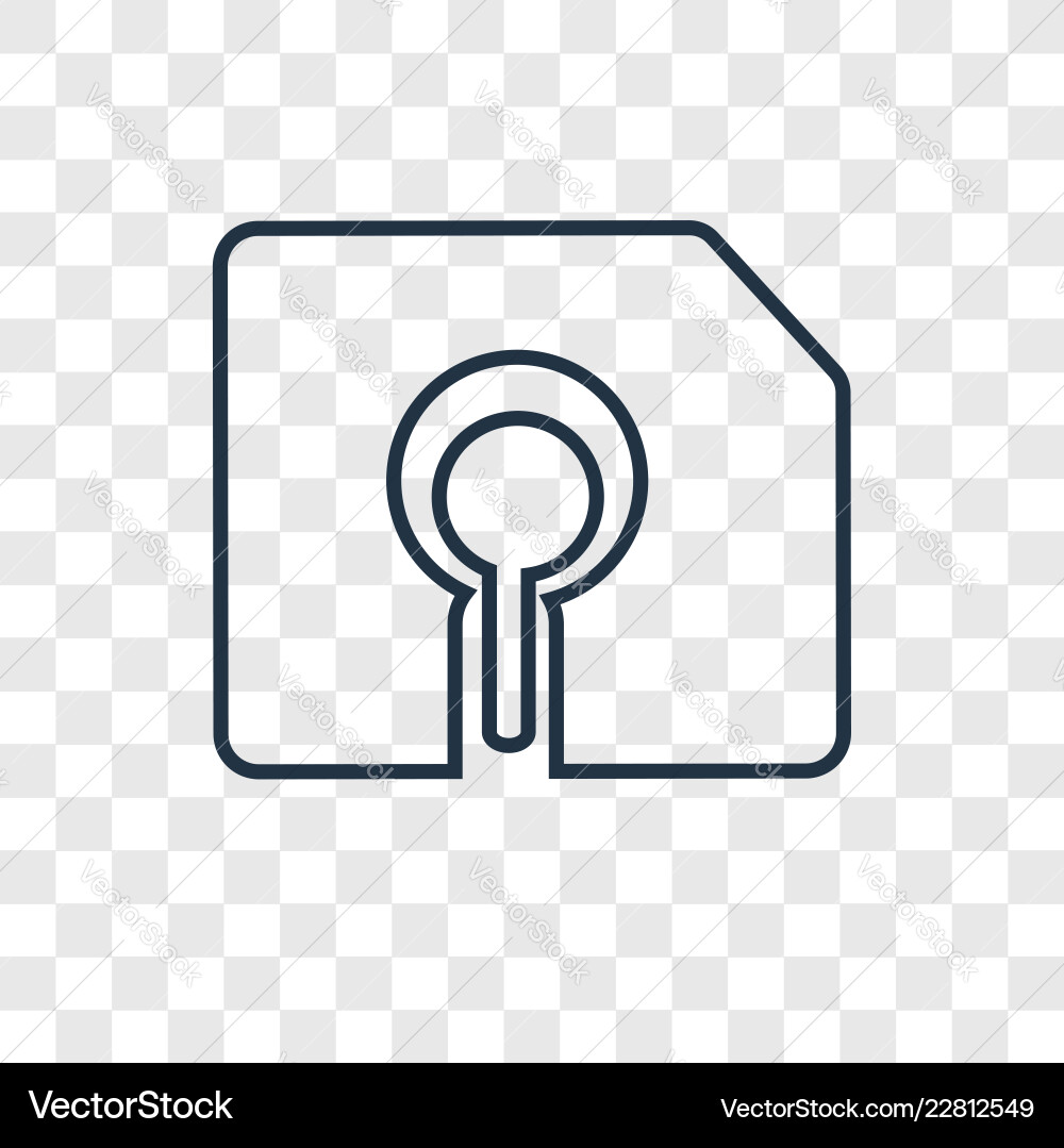 Preview concept linear icon isolated Preview concept linear icon isolated vector image
