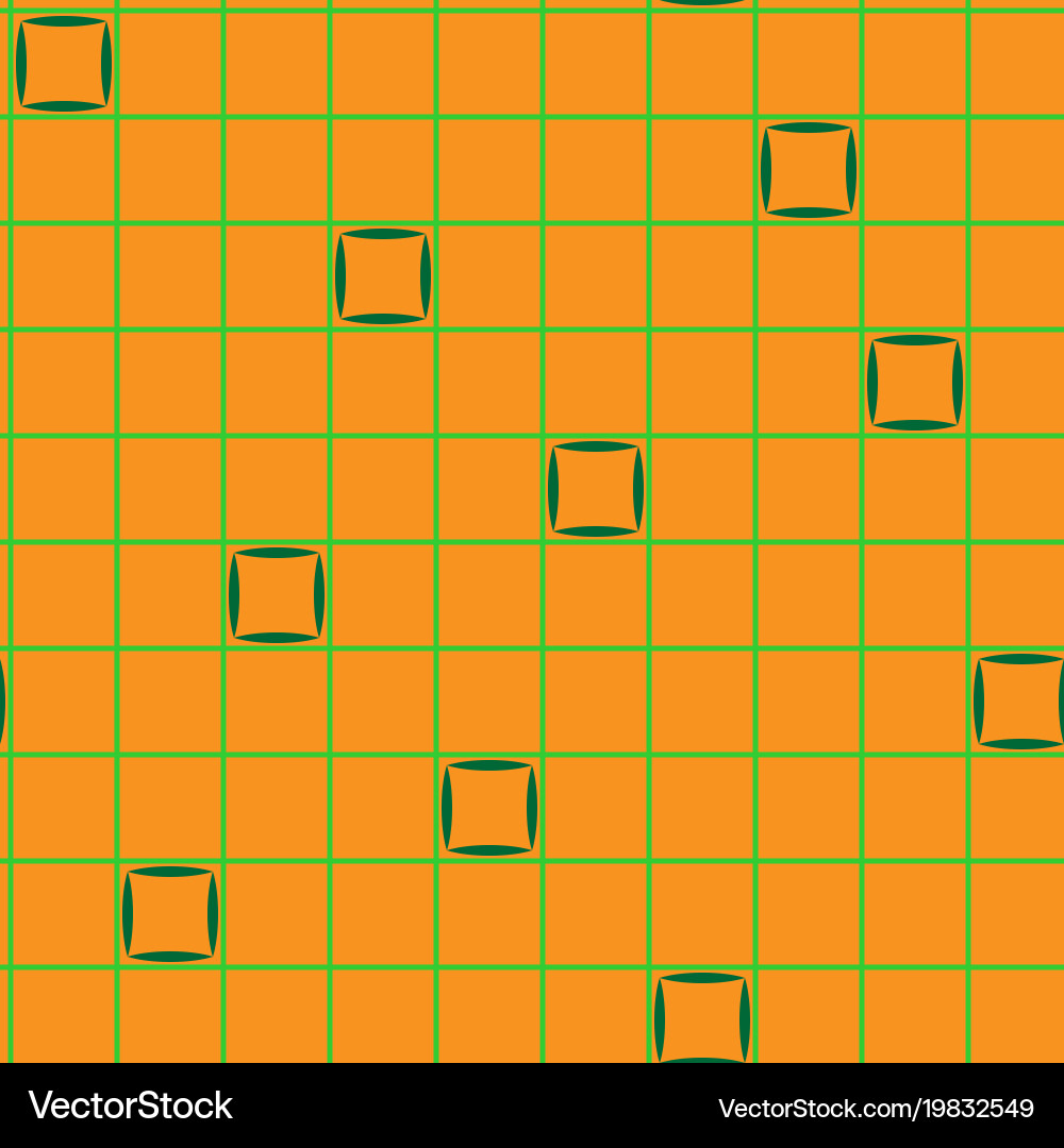 Squares in grid chaotic seamless pattern 201 vector image