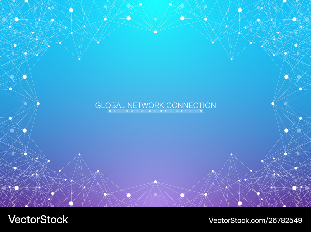 Technology abstract background with connected line Technology abstract background with connected line vector image