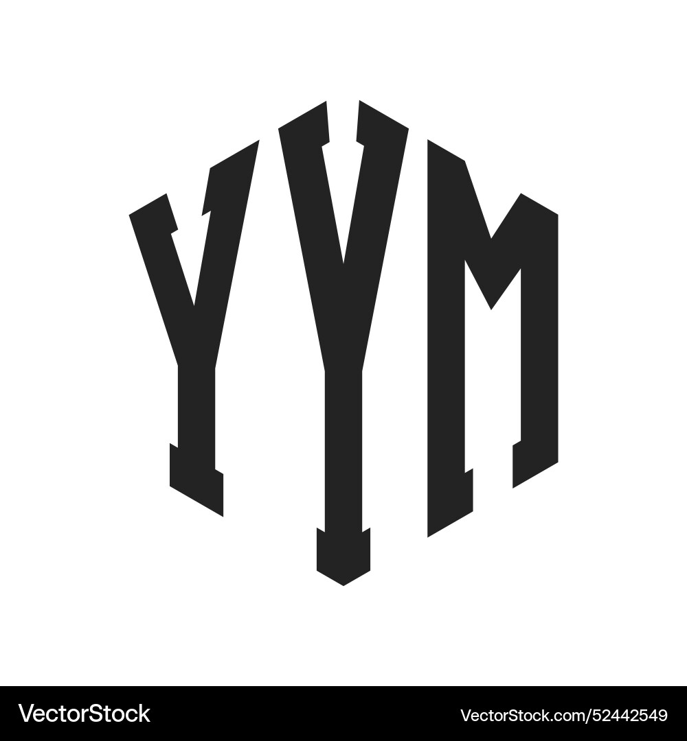 Yym logo design initial letter monogram – Royalty-Free Vector