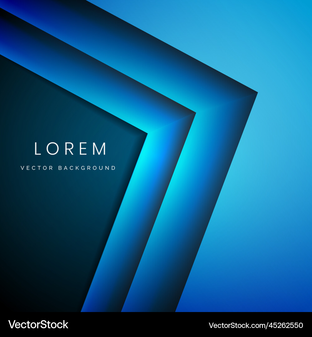 Abstract blue triangles overlap layer Abstract blue triangles overlap layer vector image