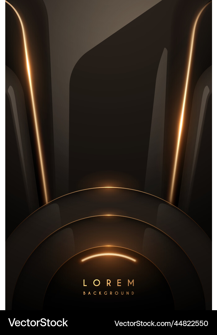 Abstract dark background with golden light lines Abstract dark background with golden light lines vector image