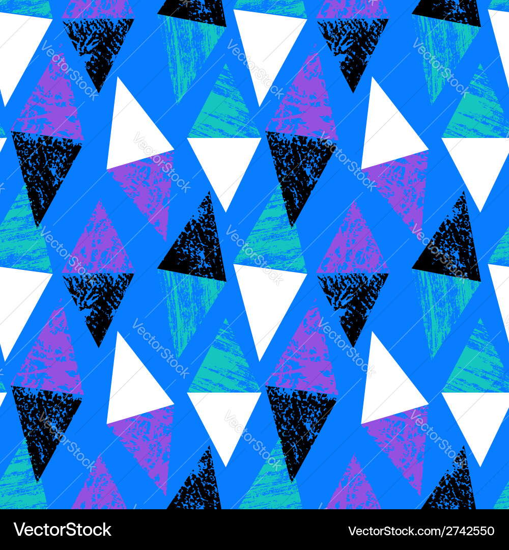 Bold Geometric Triangle Pattern vector image