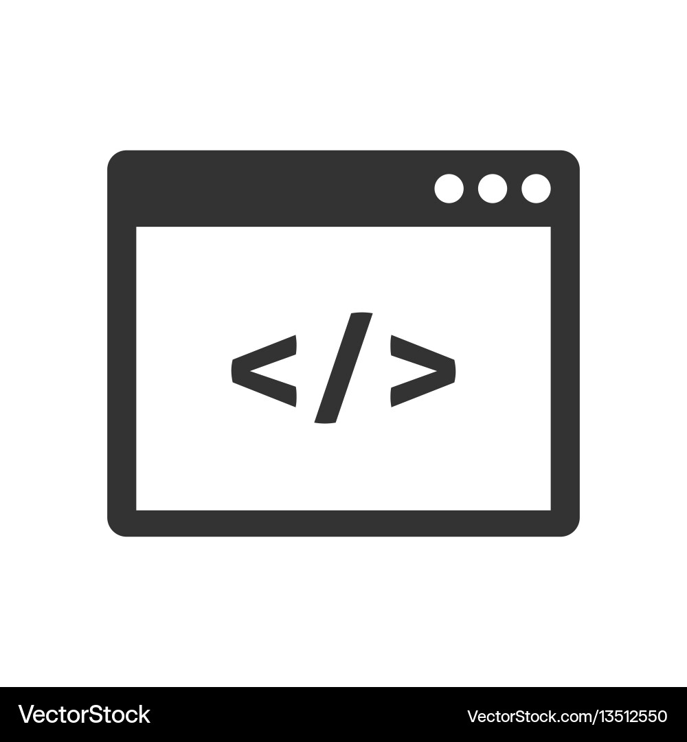 Codierung Icon - Softwareentwicklung vektorbild